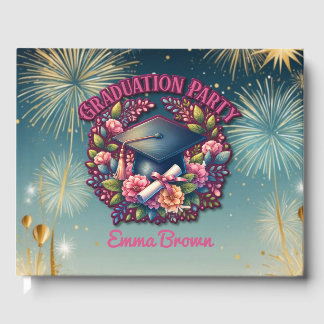 Graduation Party Floral Party Guest Book