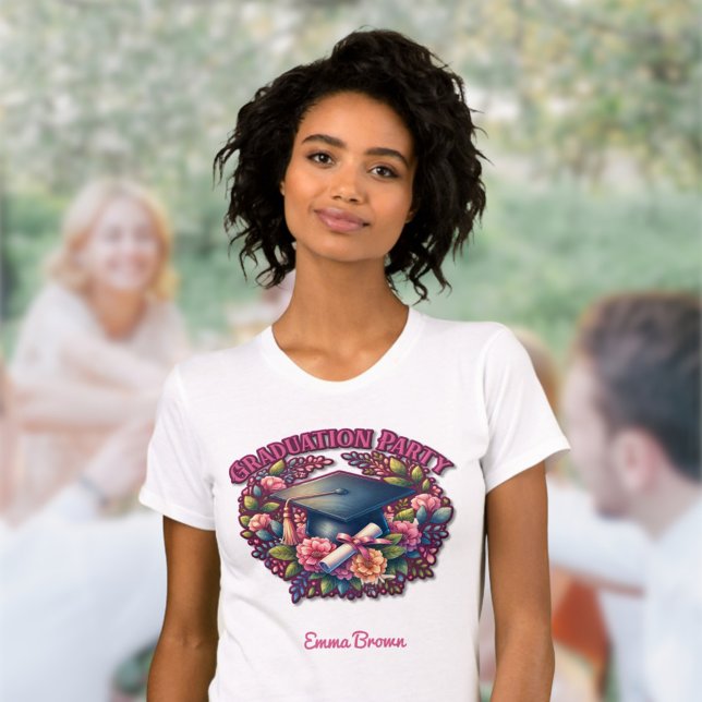 Graduation Party Floral Party T-Shirt (Creator Uploaded)