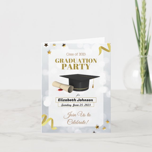 GRADUATION PARTY FOLDED INVITATION (Front)