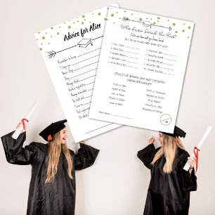 Graduation Party Game, Know the Graduate Game,  Postcard