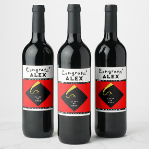 Graduation Party Gift Wine Label