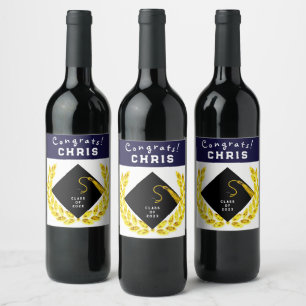 Graduation Party Gift Wine Label