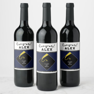 Graduation Party Gift Wine Label
