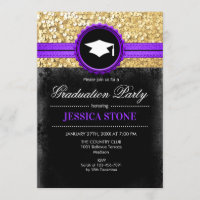 Graduation Party - Gold Black Purple