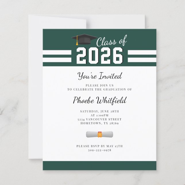 Graduation Party Grad 2026 Invitation (Front)