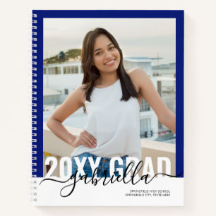 Graduation Party Guest Advice Book Modern Blue