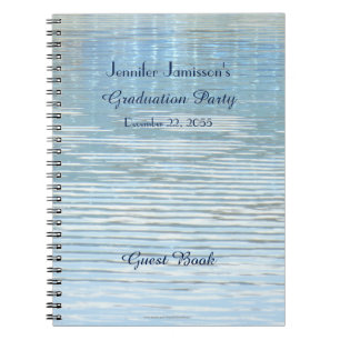 Graduation Party Guest Book Abstract Reflection