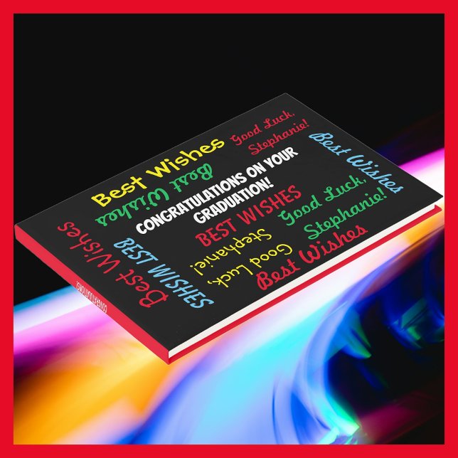 Graduation Party Guest Book Fun Colourful (Creator Uploaded)