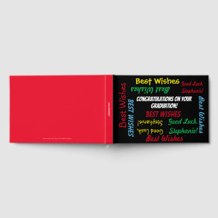 Graduation Party Guest Book Fun Colourful