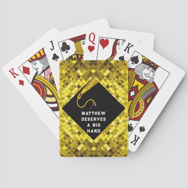 Graduation Party Ideas Playing Cards (Back)
