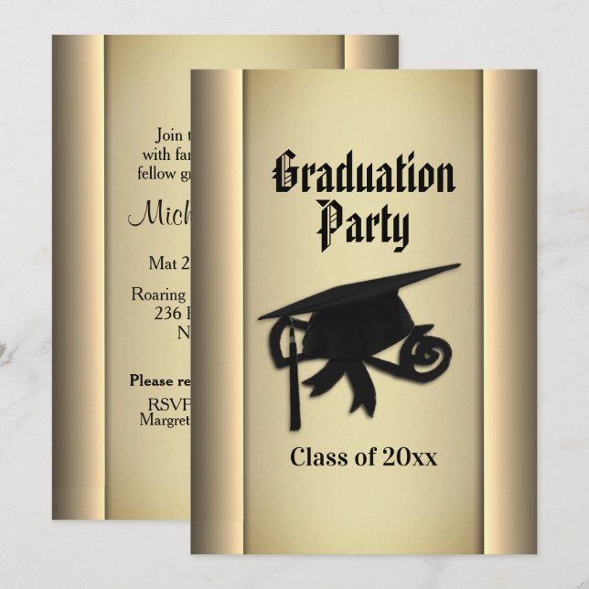 Graduation Party Invitation (Front/Back)
