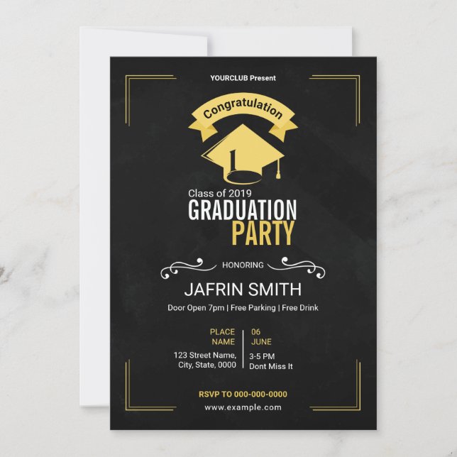 Graduation Party Invitation (Front)