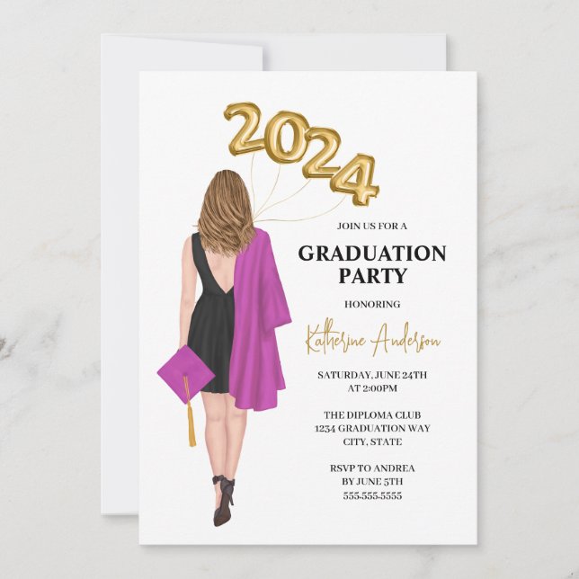 Graduation Party Invitation (Front)