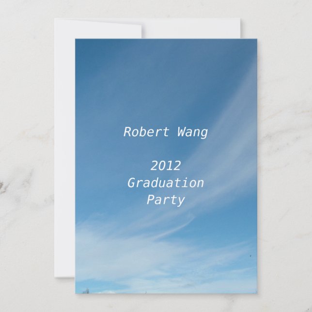 graduation party invitation (Front)