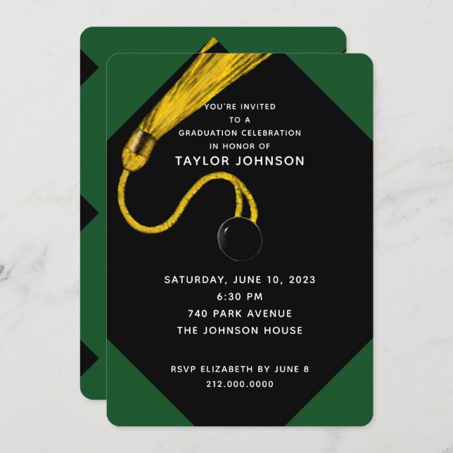 Graduation Party Invitation (Front/Back)