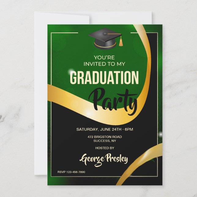 Graduation Party Invitation (Front)