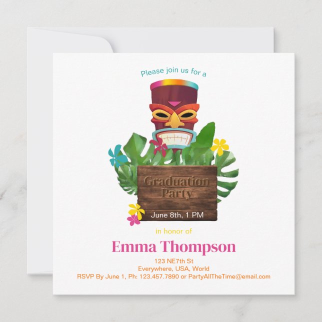 Graduation Party Invitation (Front)