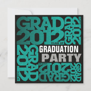 Graduation Party Invitation 2012 Teal 2