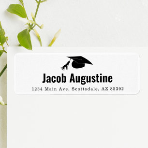 Graduation Party Invitation / Announcement Address Return Address Label