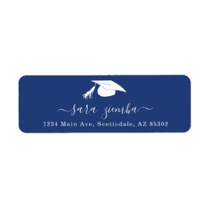 Graduation Party Invitation / Announcement Address Return Address Label