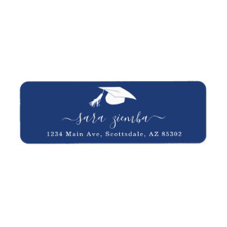 Graduation Party Invitation / Announcement Address Return Address Label