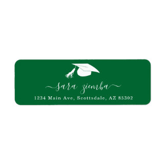 Graduation Party Invitation / Announcement Address Return Address Label