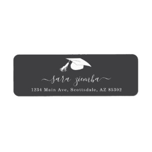 Graduation Party Invitation / Announcement Address Return Address Label