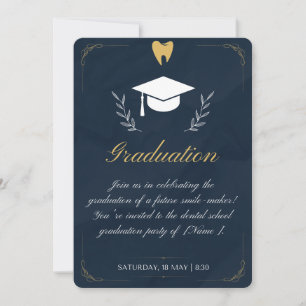 Graduation Party Invitation: Honouring a New Denti Invitation