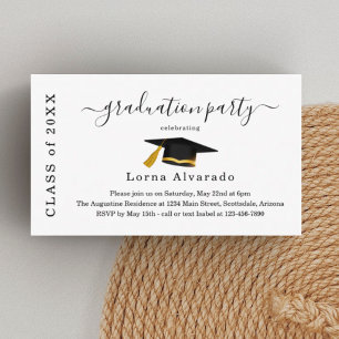 Graduation Party Invitation Insert