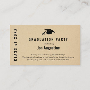 Graduation Party Invitation Insert