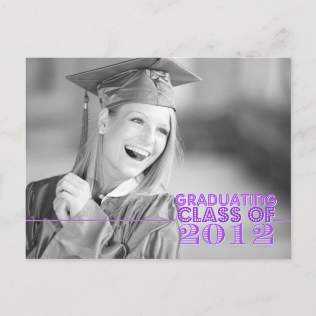 Graduation Party Invitation Postcard (Front)