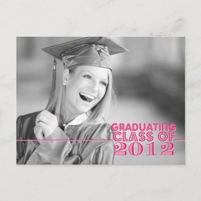 Graduation Party Invitation Postcard (Front)