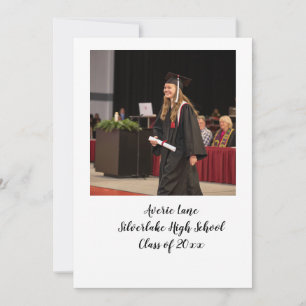 Graduation Party Invitation with Arch Photo