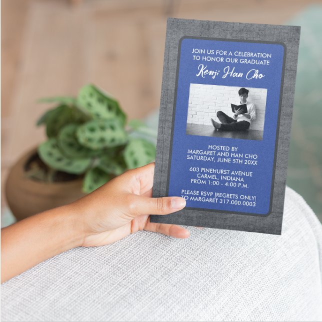 Graduation Party Invitations [Blue] (Creator Uploaded)