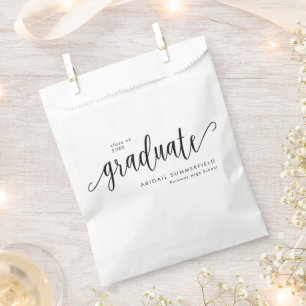 Graduation Party Modern Elegant Favour Bag