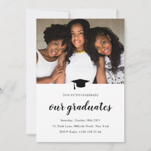 graduation party modern university dinner invitati invitation