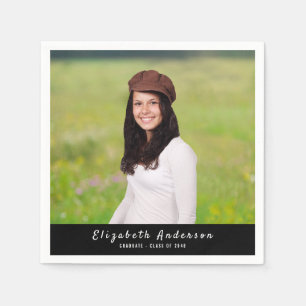Graduation Party Personalized Photo Paper Napkin