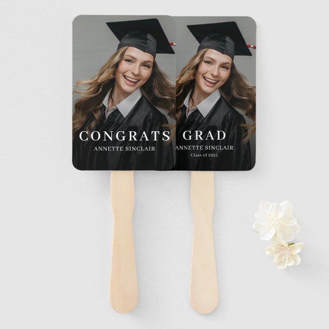 Graduation Party Photo Booth  Hand Fan (Front and Back)