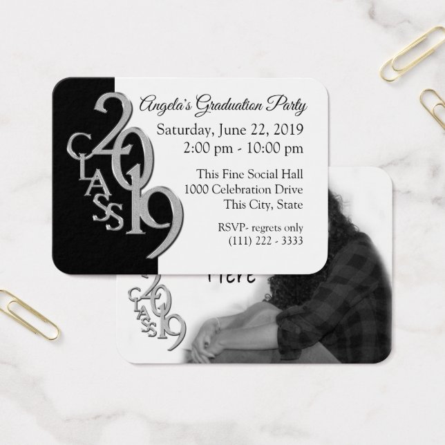 Graduation Party Photo Insert Card 2019 (Office)