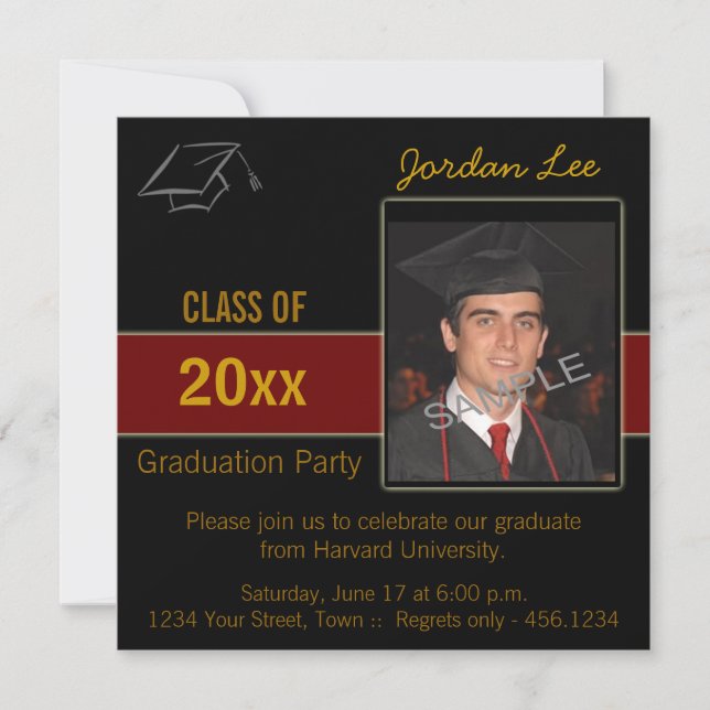 Graduation Party Photo Invitation (Front)