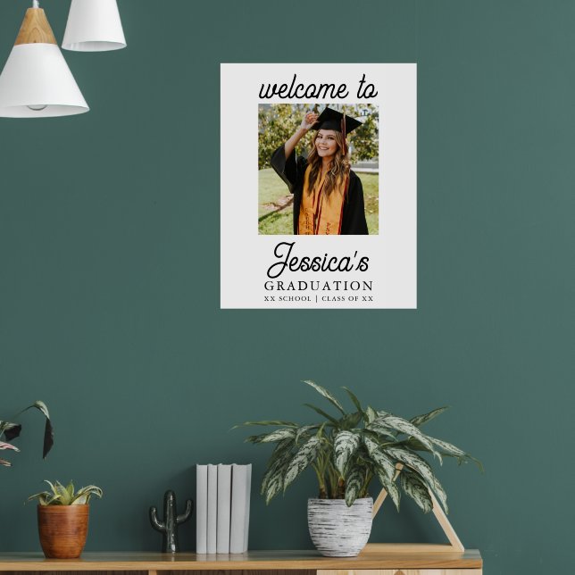 Graduation Party Photo Welcome  Poster (Living Room 1)