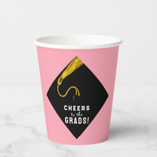 Graduation Party Pink Paper Cups