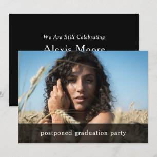 Graduation Party Postponed Photo Card