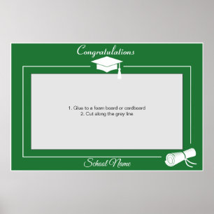 Graduation Party Prop Photo Booth Frame Poster