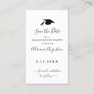 Graduation Party Save the Date Insert