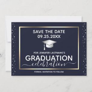 Graduation Party Save the Date Invitation