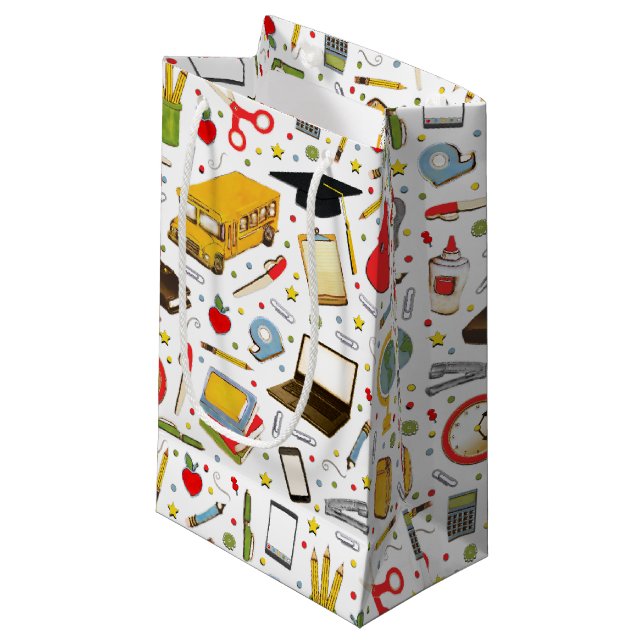 Graduation Party Small Gift Bag (Front Angled)
