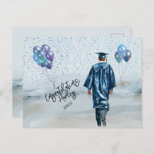 Graduation Party Son Congratulations Postcard