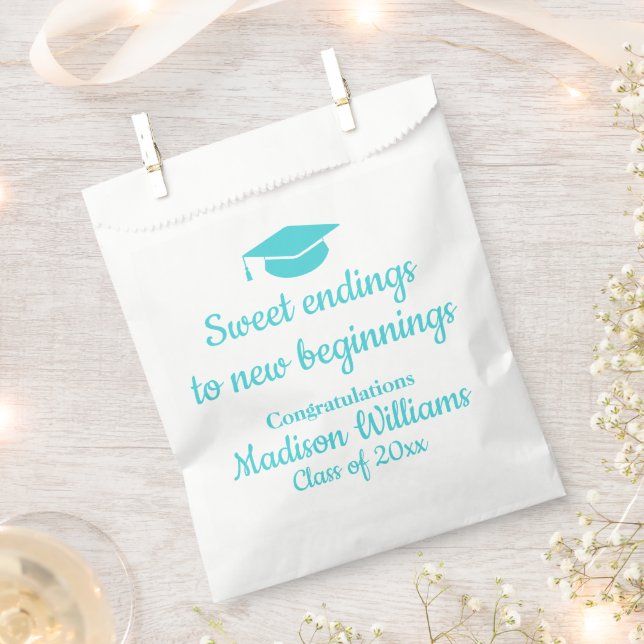 Graduation Party Sweet Ending Treat Bags Favour Ba (Clipped)