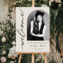 Graduation Party Welcome Sign Template, DIY Grad